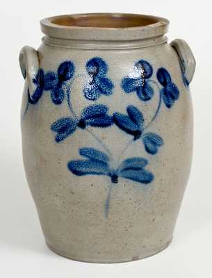 3 Gal. Baltimore, MD Stoneware Jar with Floral Decoration