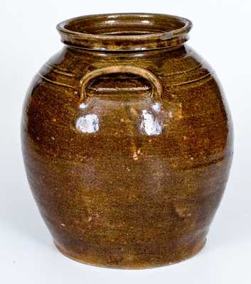 2 Gal. Alkaline-Glazed Stoneware Jar att. Dave, Edgefield District, SC