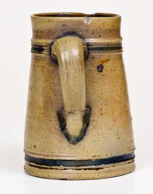 Quart-Sized Stoneware Pitcher w/ Star Decoration, probably Wingender, Haddonfield, NJ