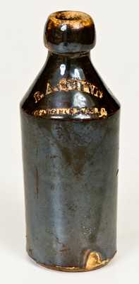 Unusual GEORGETOWN, D.C. Stoneware Bottle