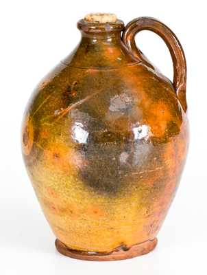 Fine Small-Sized New England Redware Jug