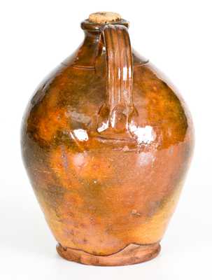 Fine Small-Sized New England Redware Jug