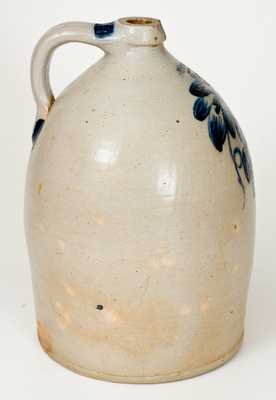 Fine 3 Gal. COWDEN & WILCOX / HARRISBURG, PA Stoneware Jug w/ Bold Grapes Design