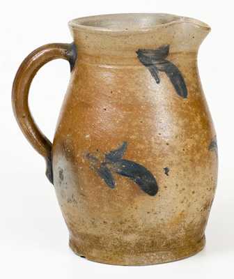 Decorated Half-Gallon Stoneware Pitcher, Baltimore, circa 1880