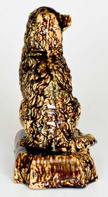 Rockingham-Glazed Spaniel Doorstop, probably East Liverpool, Ohio