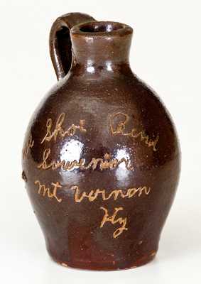 "Horse Shoe Bend / Mt. Vernon, KY" Stoneware Mini Jug
