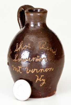 "Horse Shoe Bend / Mt. Vernon, KY" Stoneware Mini Jug