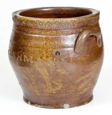 Fine PAUL CUSHMAN Stoneware Jar with Coggled Vine Decoration