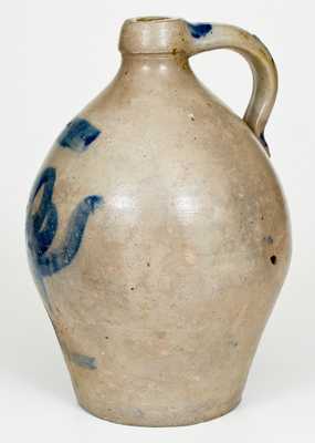 I. M. MEAD, Mogadore, Ohio Stoneware Jug with Floral Decoration