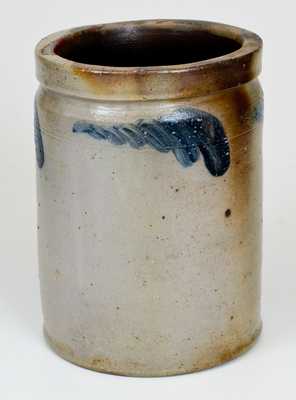 JOHN BELL / WAYNESBORO, PA Stoneware Jar with Cobalt Decoration