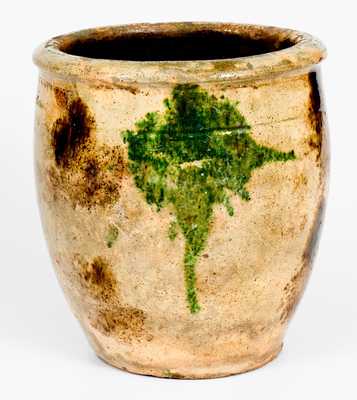 Fine S. BELL & SON / STRASBURG, VA Multi-Glazed Redware Jar