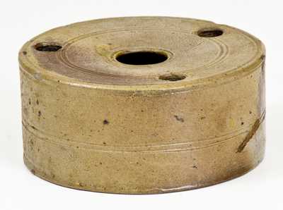 C. CROLIUS / STONEWARE MANUFACTURER / Manhattan-Wells, / NEW-YORK Stoneware Inkwell