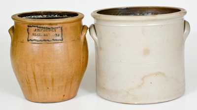 Lot of Two: J. M. PRUDEN / ELIZABETH, NJ Stoneware Jars