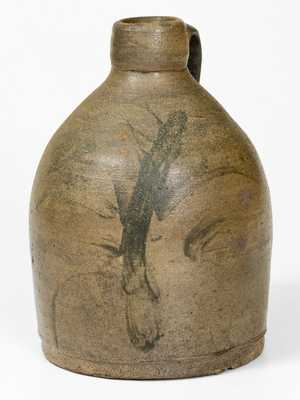 1/4 Gal. Stoneware Jug with Cobalt Decoration