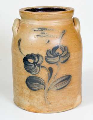 WM-A' MACQUOID & CO / NEW-YORK / LITTLE WST 12TH ST. Stoneware Jar