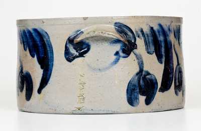 Stoneware Butter Crock w/ Profuse Floral Decoration, Baltimore, MD, circa 1825