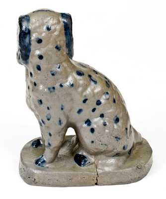 Exceptional Western Pennsylvania Stoneware Spaniel Doorstop