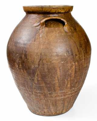 Extremely Rare and Important Lucius Jordan, Washington County, GA Inscribed Stoneware Jar