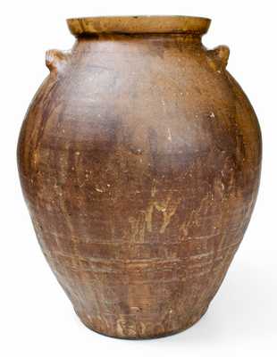 Extremely Rare and Important Lucius Jordan, Washington County, GA Inscribed Stoneware Jar