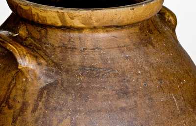 Extremely Rare and Important Lucius Jordan, Washington County, GA Inscribed Stoneware Jar