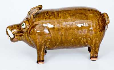 Reggie Meaders Stoneware Pig Figure