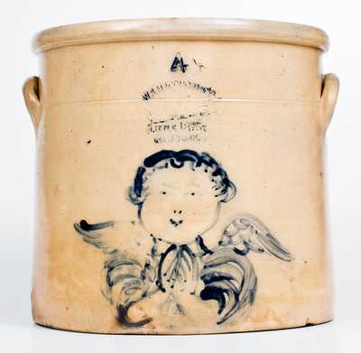 Outstanding W. A. MACQUOID & CO. / NEW YORK Stoneware Angel Crock