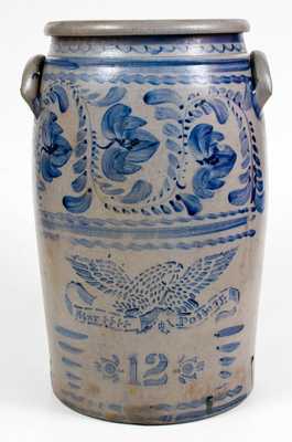 Fine 12 Gal. STAR POTTERY (Greensboro, PA) Stoneware Eagle Jar