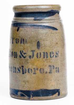 Canning Jar Stenciled