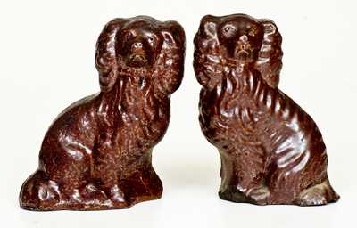 Near Pair of Small Sewertile Spaniels
