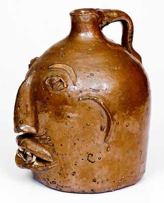 Fine Stoneware Face Jug attributed to Otto Brown