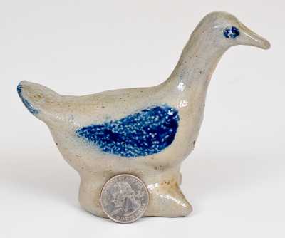 Stoneware Duck Sander, attrib. Owen Family, Moore Co., NC