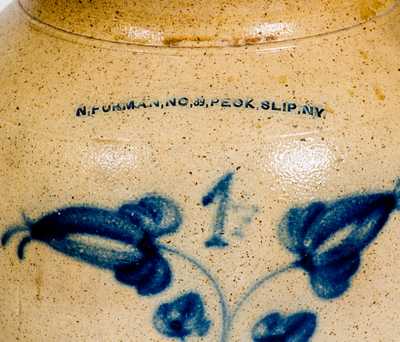 Lot of Two: JOHN B. PEWTRESS / PERTH AMBOY Jar, N. FURMAN / PECK SLIP, NY Jar