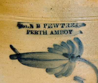 Lot of Two: JOHN B. PEWTRESS / PERTH AMBOY Jar, N. FURMAN / PECK SLIP, NY Jar