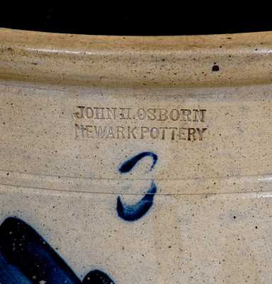 Lot of Two: JOHN L. OSBORN / NEWARK POTTERY and J.M. PRUDEN Stoneware Vessels