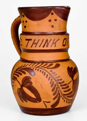 Very Rare Tanware Pitcher , Inscribed 
