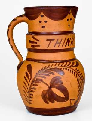 Very Rare Tanware Pitcher , Inscribed 