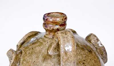 Rare and Important Large-Sized Edgefield, SC Stoneware Face Jug, c1845-65