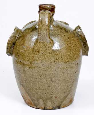 Rare and Important Large-Sized Edgefield, SC Stoneware Face Jug, c1845-65