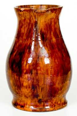 Exceptional JOHN W. BELL / Waynesboro, Pa. Redware Pitcher