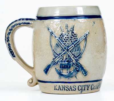 Kansas City Sons of the Revolution Stoneware Mug by Whites Utica