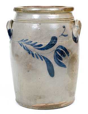 Two-Gallon att. George / Albert Black, Somerfield or Confluence, PA Stoneware Jar