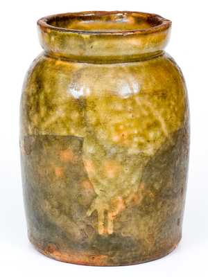 Galena Pottery Redware Preserve Jar