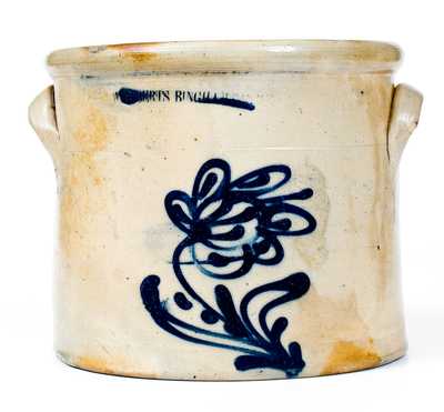 Rare Stoneware Crock w/ Horse Decoration on Its Bottom, W. ROBERTS BINGHAMTON N.Y.