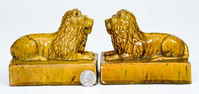 Unusual Pair of Lion Figures, CHICAGO, IL