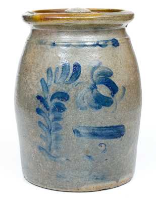 2 Gal. Stoneware Lidded Jar att. Beaver, PA