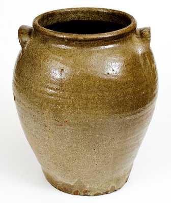 4 Gal. Edgefield District, SC Alkaline-Glazed Stoneware Jar