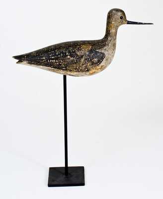 Outstanding George Boyd Shorebird / Yellowlegs Decoy, NH c1900