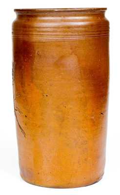 Possibly Paul Cushman, Albany, NY Incised Stoneware Jar