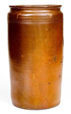 Possibly Paul Cushman, Albany, NY Incised Stoneware Jar
