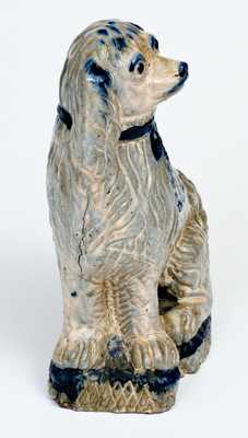 Very Rare Anna Pottery Seated Spaniel Doorstop
